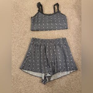 Women’s pajama set size medium. Shorts are missing tie